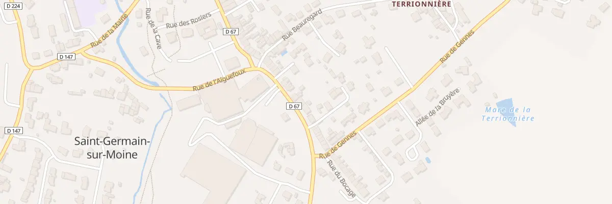 Plan du 68 Rue des Bottiers (St Germain) à Sèvremoine