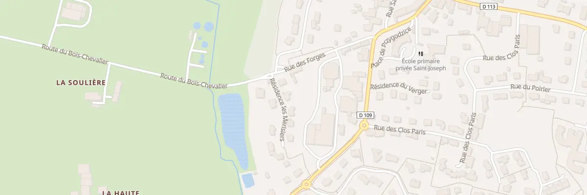 Plan du 1 Res Les Merisiers à Luitré-Dompierre