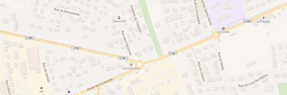 Plan du 91 Rte de Coutances à Agneaux