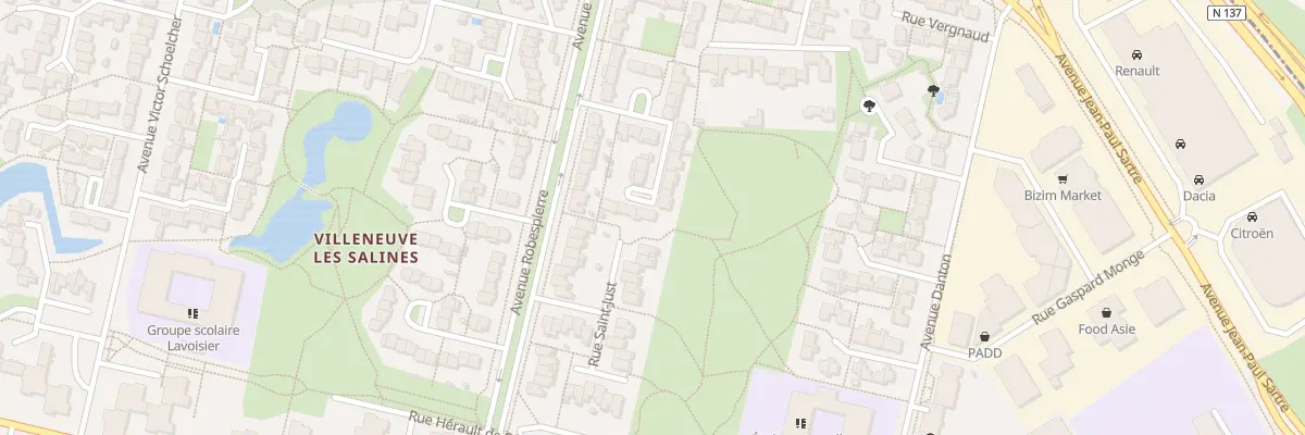 Plan du 25 Rue Couthon à La Rochelle