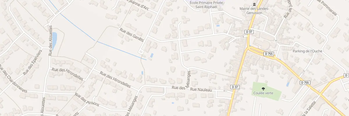 Plan du 8 Rue des rosiers aux Landes-Genusson