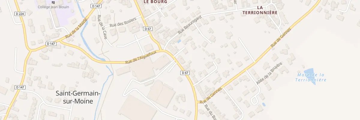 Plan du 60 Rue des Bottiers (St Germain) à Sèvremoine