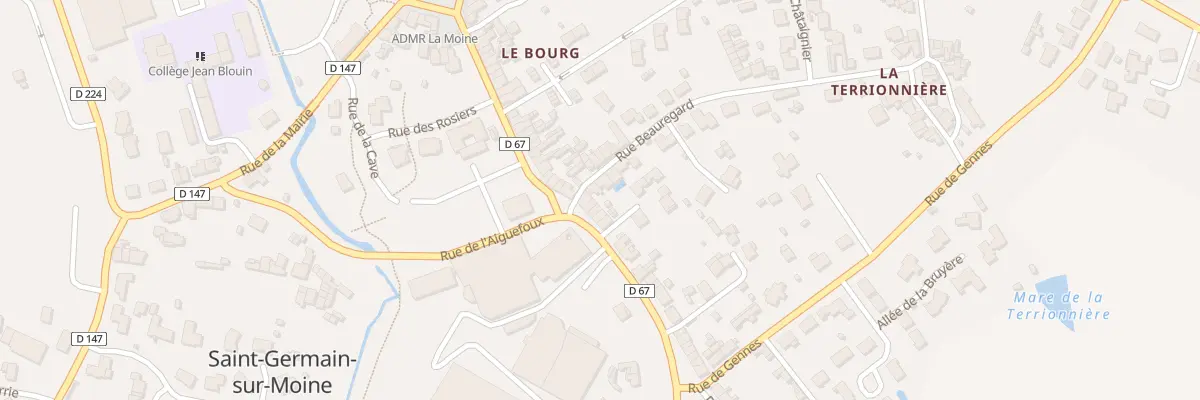 Plan du 50 Rue des Bottiers (St Germain) à Sèvremoine