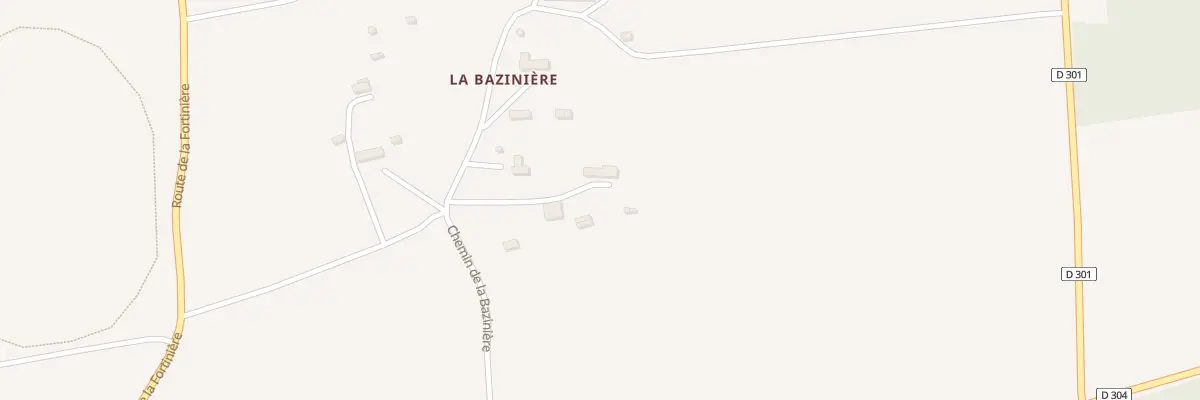Plan du 368 Che de la Bazinière à Saint-Aubin-des-Bois