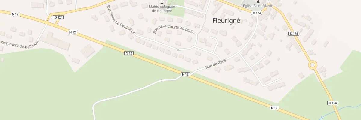 Plan du 27 Rue La Courte aux Loups à La Chapelle-Fleurigné
