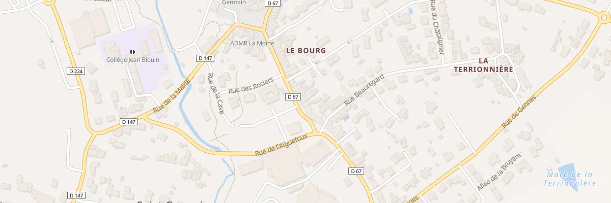 Plan du 34 Rue des Bottiers (St Germain) à Sèvremoine
