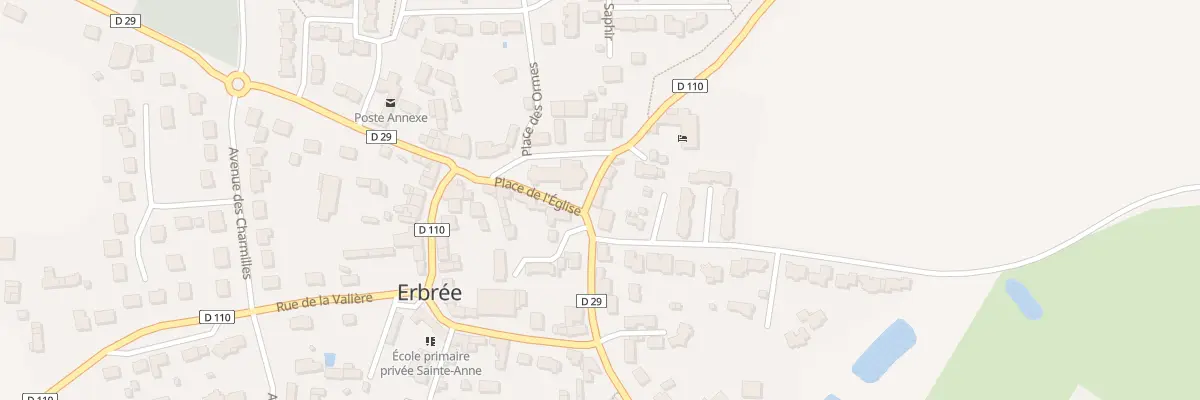 Plan du 2 Rue Saint Martin à Erbrée