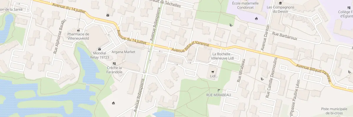 Plan du 1 Rue Émile-Victor Duval à La Rochelle