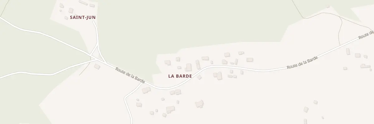 Plan du 960 Rte de la Barde à Pontenx-les-Forges