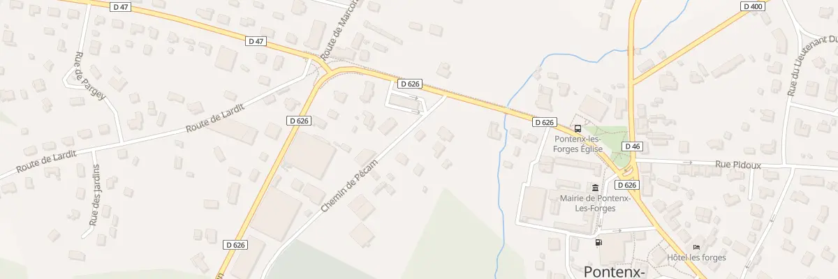 Plan du 71 Rte de Pécam à Pontenx-les-Forges