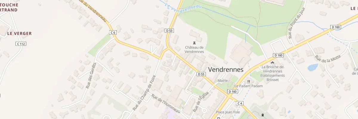 Plan du 9B Rue du Vieux Château à Vendrennes