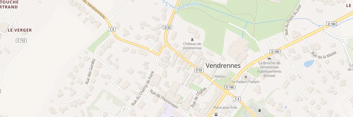 Plan du 9 Rue du Vieux Château à Vendrennes
