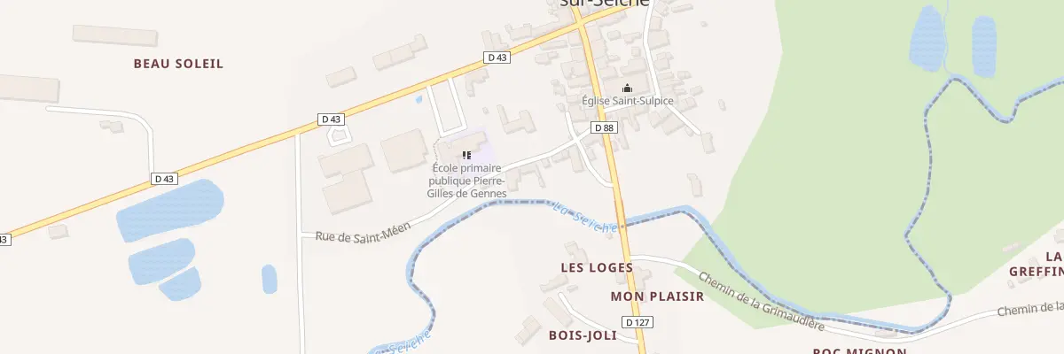 Plan du 7 Rue de Saint-Méen à Gennes-sur-Seiche
