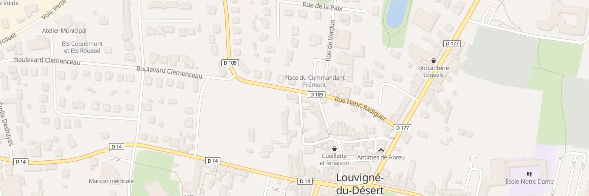 Plan du 3 Rue de Saint Brice à Louvigné-du-Désert
