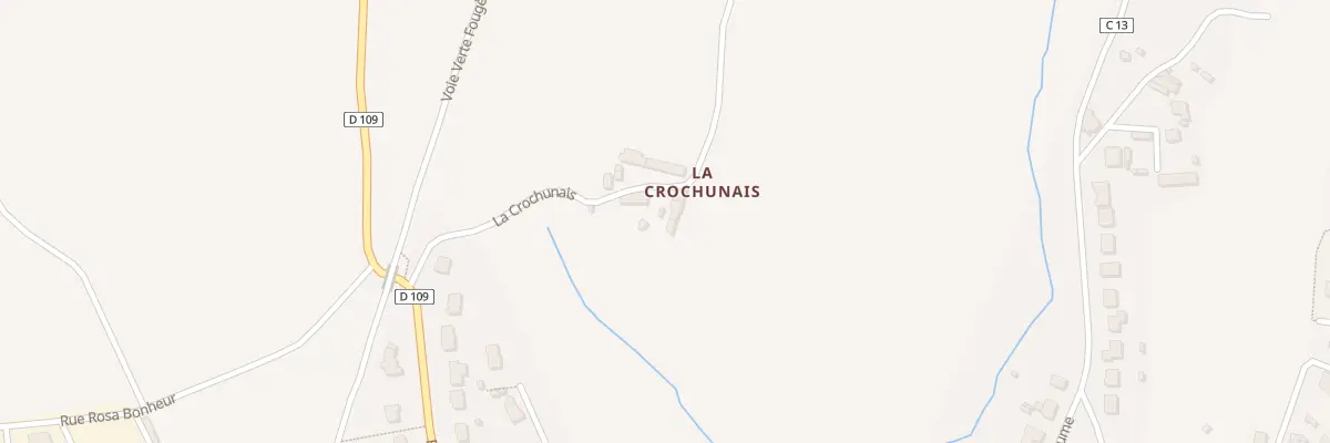 Plan du 6300 La Crochunais à Louvigné-du-Désert