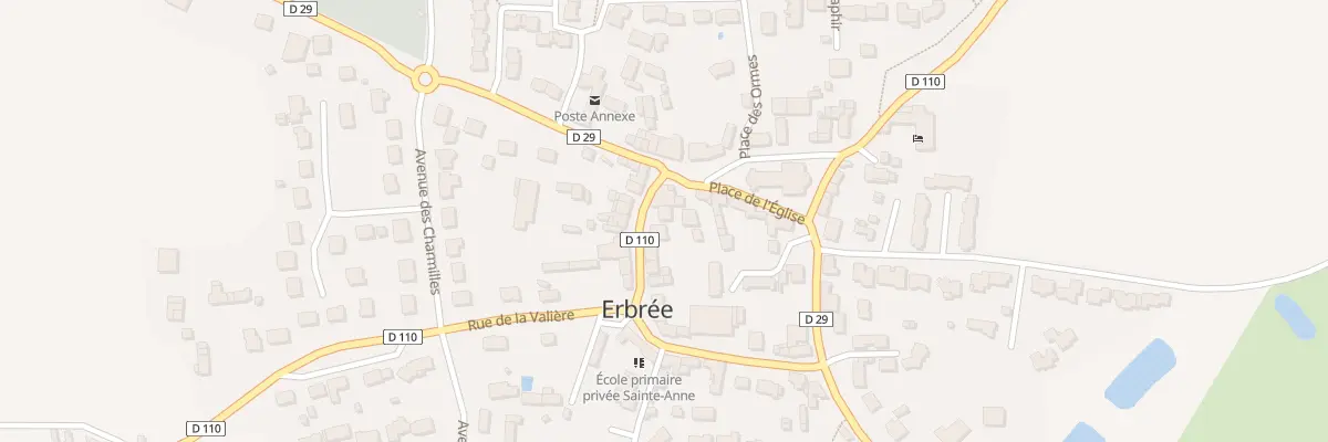 Plan du 1 Rue Georges Hévin à Erbrée