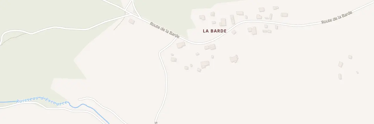 Plan du 2015 Rte de la Barde à Pontenx-les-Forges