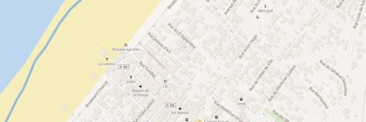 Plan du 9001A Rue Fernand Lafargue à Soulac-sur-Mer
