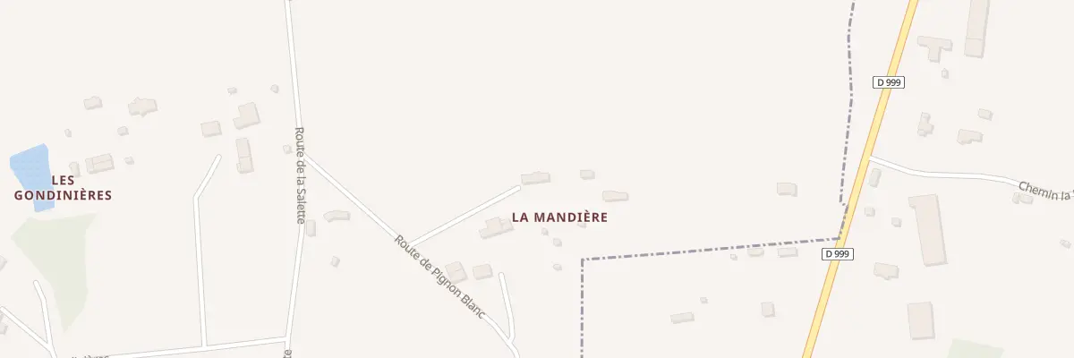 Plan du 1 Rte de Pignon Blanc - Montigny à Isigny-le-Buat