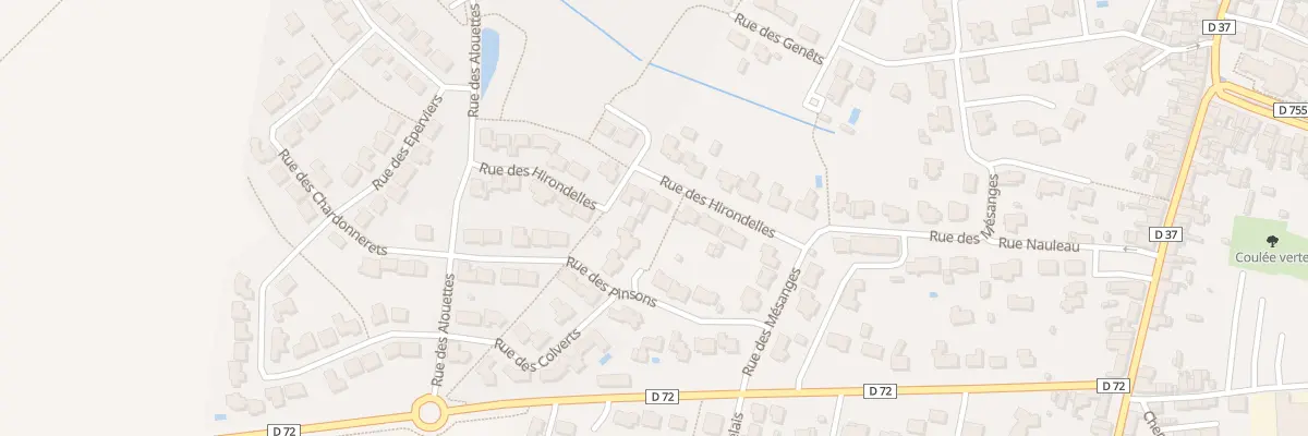 Plan du 8 Rue des hirondelles aux Landes-Genusson