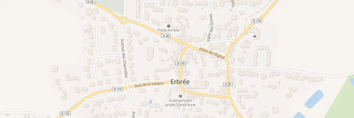 Plan du 8 Rue Georges Hévin à Erbrée