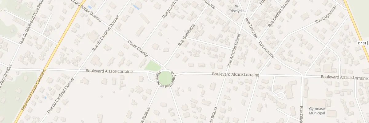 Plan du 9001 Pl de la Republique à Saint-Morillon
