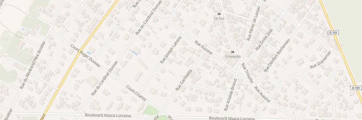 Plan du 34B Rue Joseph Lahens à Soulac-sur-Mer