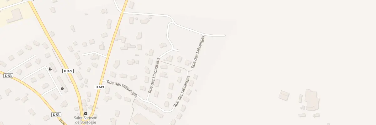Plan du 23 Rue des Mésanges à Bourgvallées