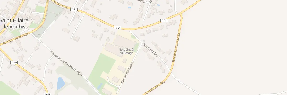 Plan du 4 Rue du chêne à Saint-Hilaire-le-Vouhis