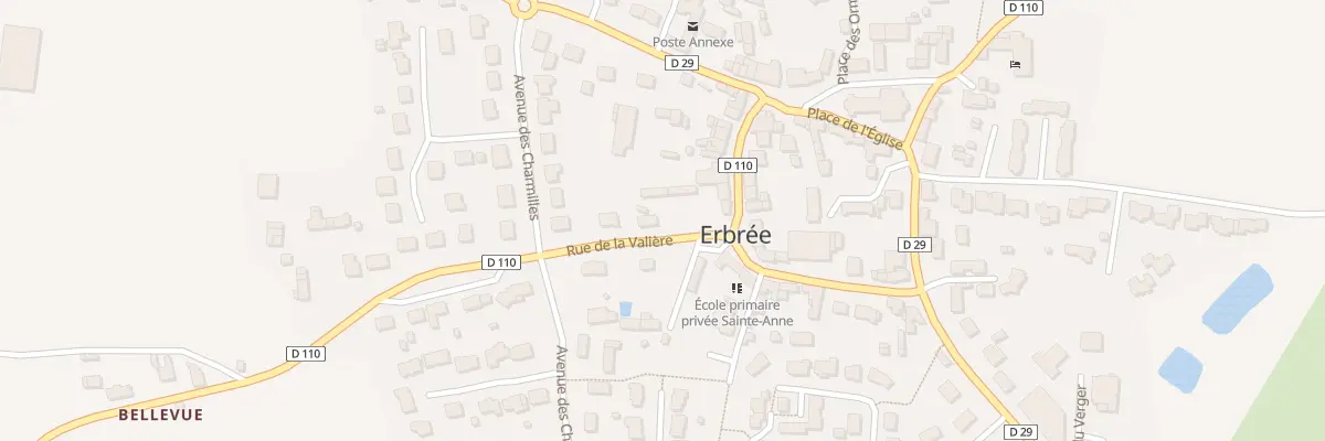 Plan du 4 Rue de la Valiere à Erbrée