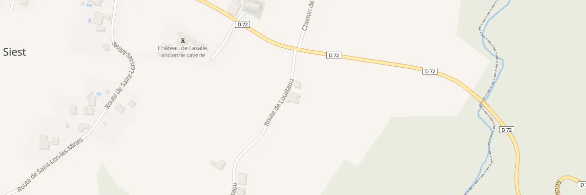 Plan du 61 Rte de Loustaou à Siest
