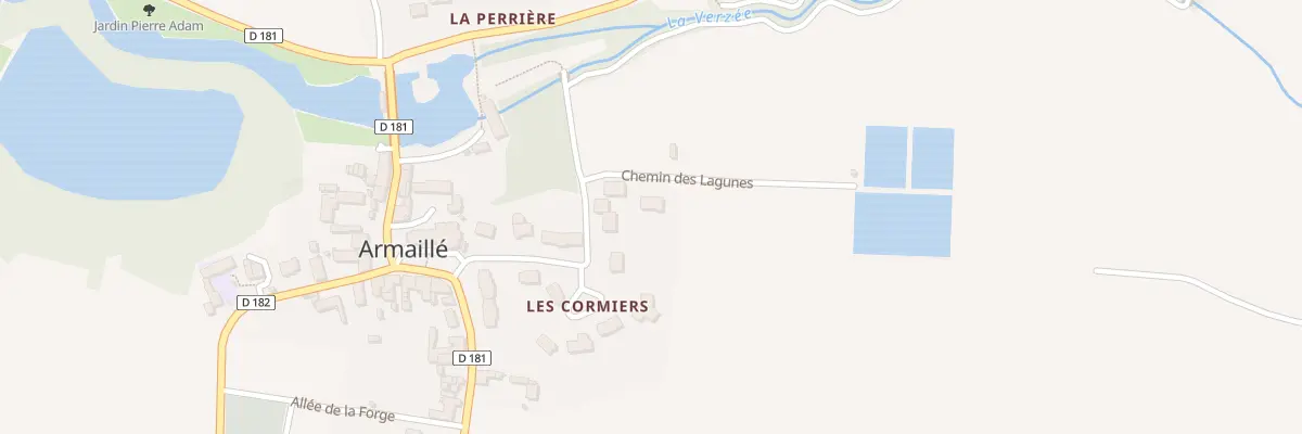 Plan du 8 Lot Cloteau de la Verzée à Armaillé