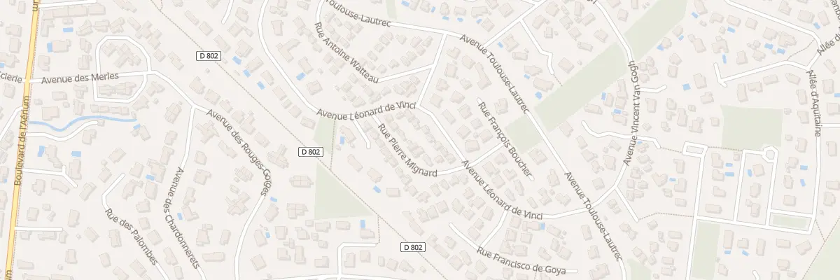 Plan du 13 Rue Pierre Mignard à Arès