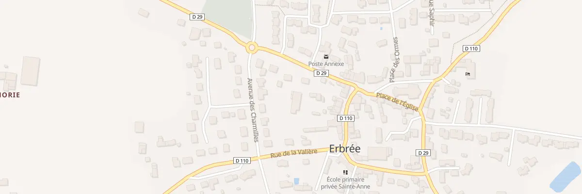 Plan du 15 Rue de Bretagne à Erbrée