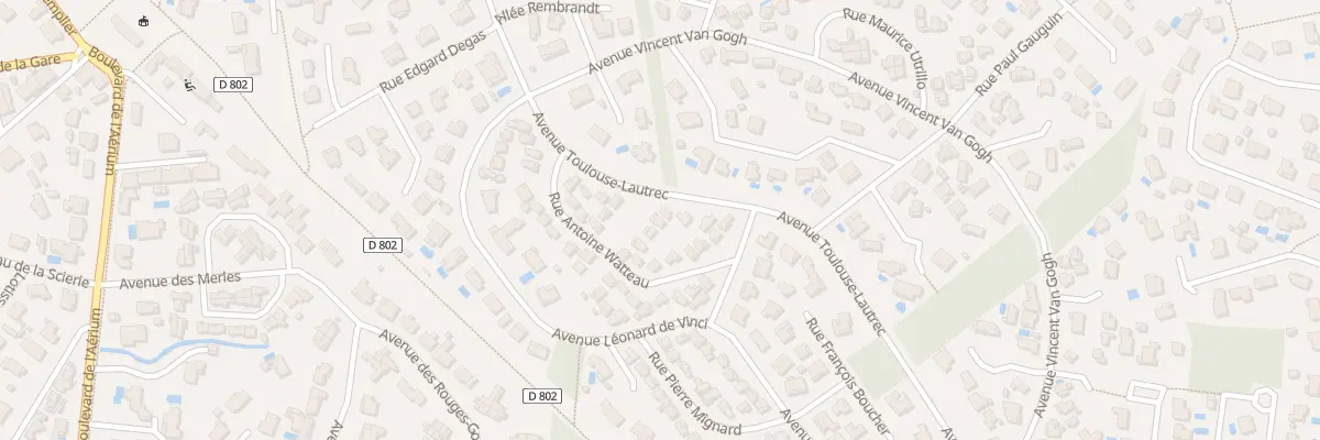 Plan du 23 Rue Antoine Watteau à Arès