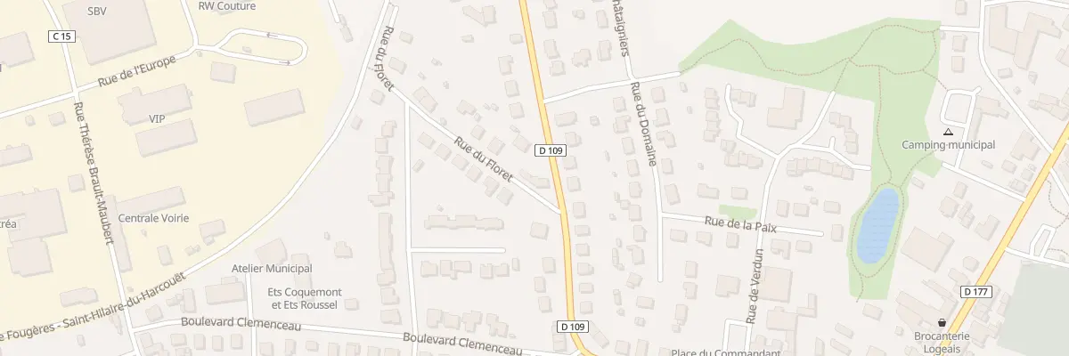Plan du 2 Rue du Floret à Louvigné-du-Désert