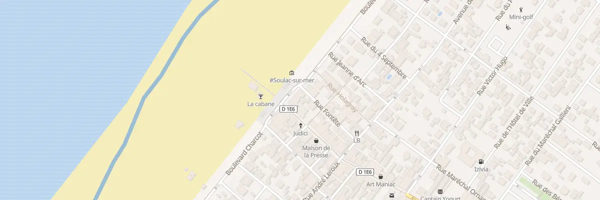 Plan du 2 Rue de la Plage à Soulac-sur-Mer