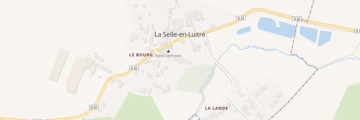 Plan du 21 Le Bourg à La Selle-en-Luitré