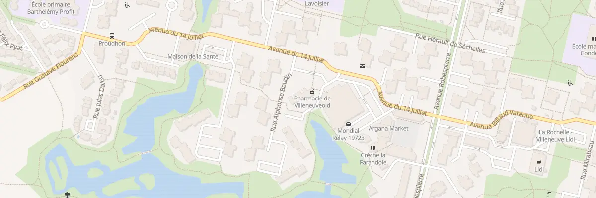 Plan du 5 Rue Alphonse Baudin à La Rochelle
