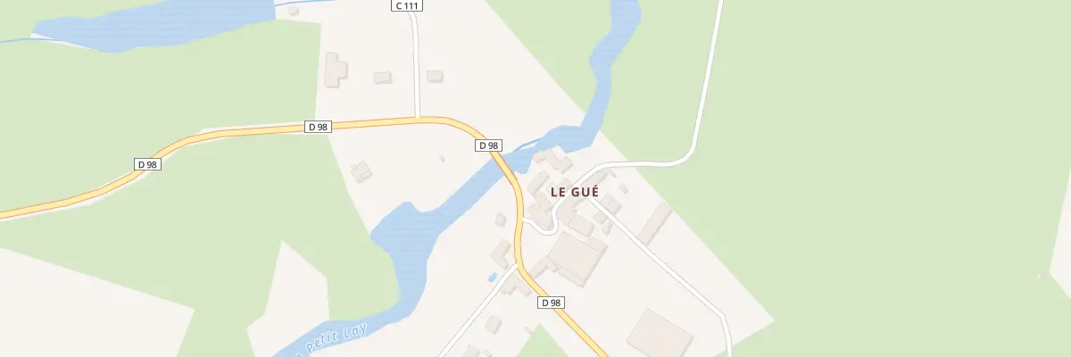 Plan du Gue à Sainte-Cécile