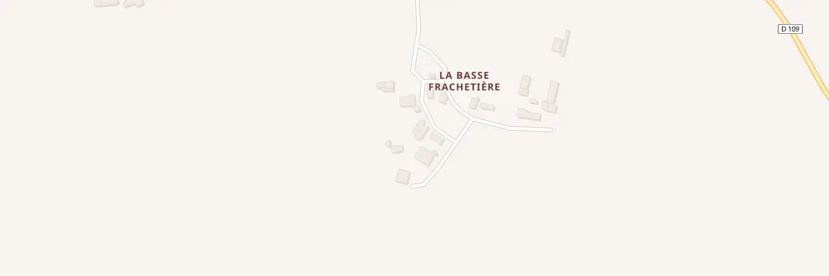 Plan du 61 La Basse Frachetière à La Bazouge-du-Désert