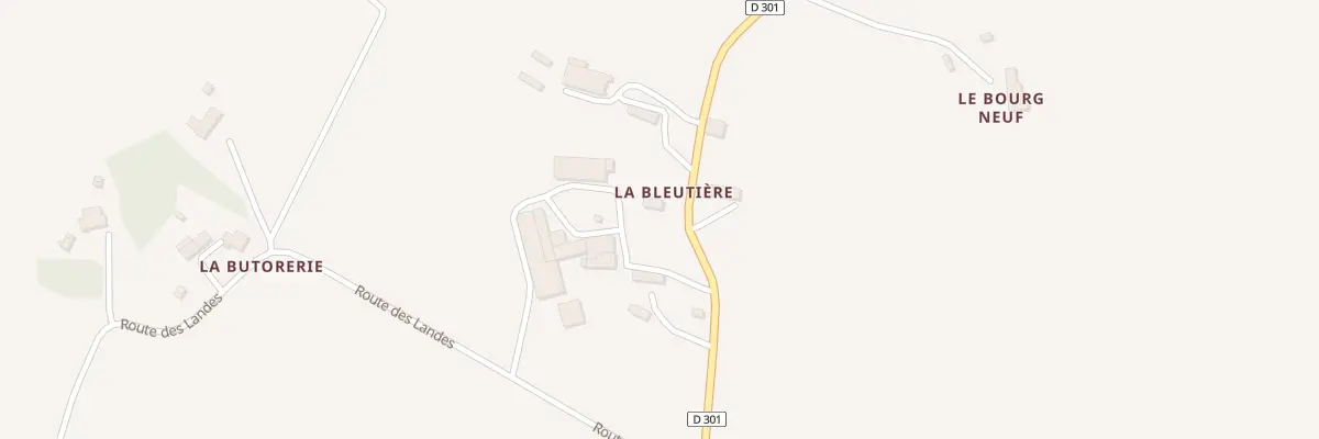 Plan du 1055 Rte de la Bleutière à Saint-Aubin-des-Bois