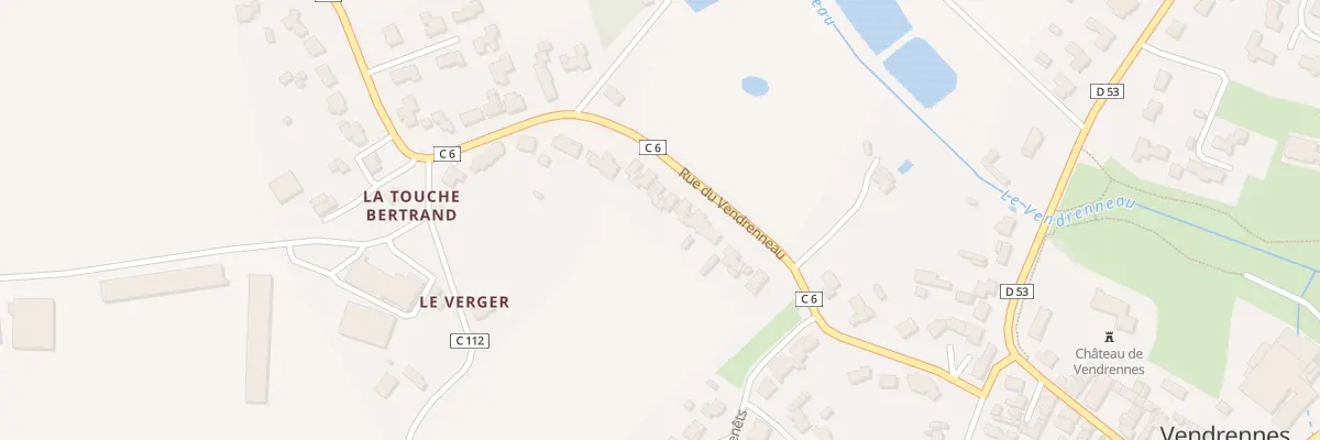 Plan du 17 Rue du Vendrenneau à Vendrennes