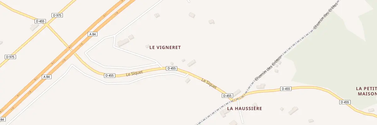 Plan du 405 Rte des Carrières à Margueray