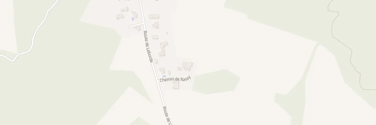 Plan du 99 Che de Rassy à Bélus