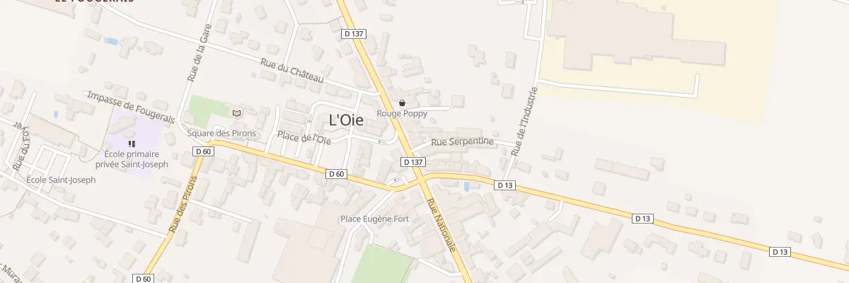 Plan du 37 Rue nationale à L’Oie