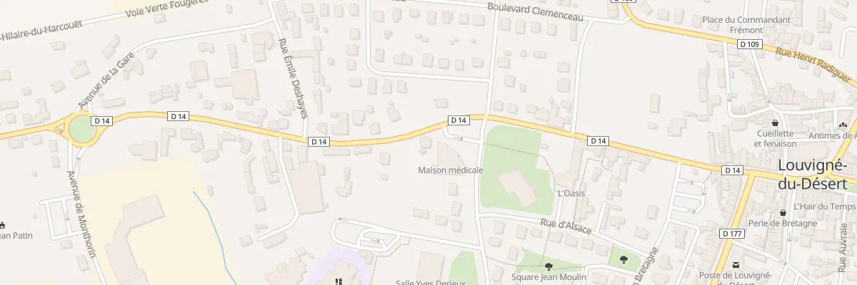 Plan du 33 Rue de la Libération à Louvigné-du-Désert