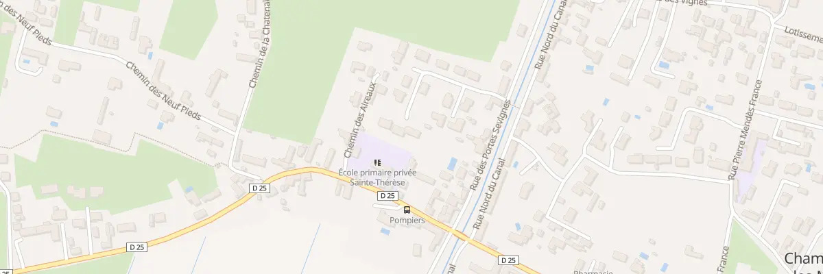 Plan du 14 Lot des Portes Sévignés à Champagné-les-Marais