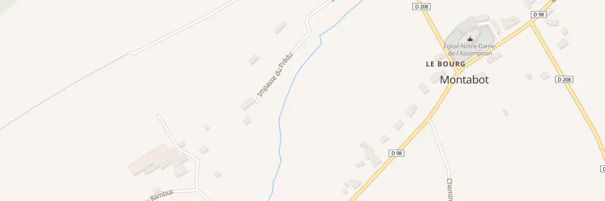 Plan du 6 Imp du Prébu à Montabot