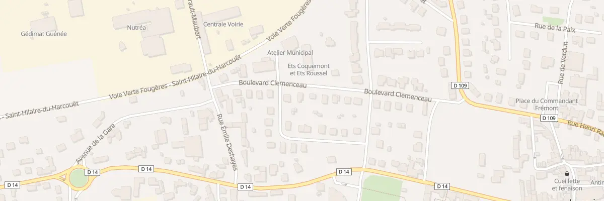 Plan du 19 Bd Clémenceau à Louvigné-du-Désert